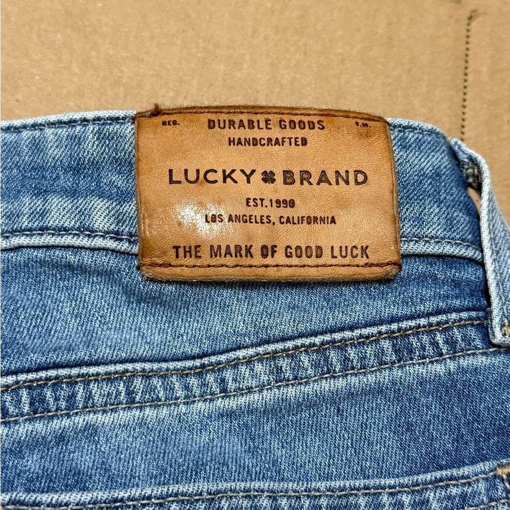 Lucky Brand Blue Lolita Skinny Floral Embroidered Denim 00/24 Ankle Jeans - Picture 8 of 11